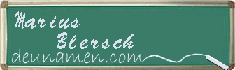 Marius Blersch Visitenkarte